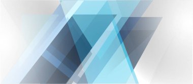 Üstüste binen Mavi ve Gri Üçgenli Soyut Geometrik Arkaplan