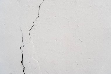 White wall texture with scratching cracks. Wallpaper. clipart