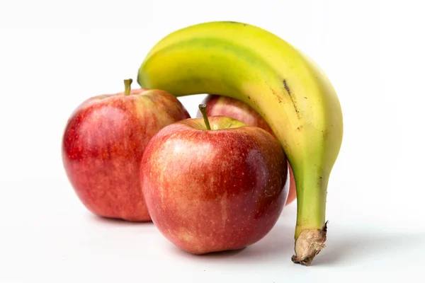 Three blocks and a canary banana — Stock Photo, Image