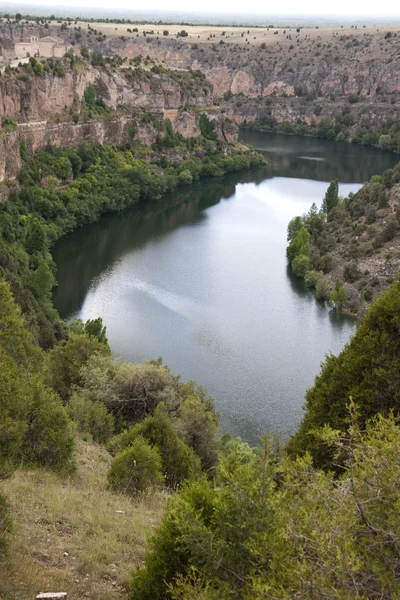 Duraton river gorges, Sepúlveda, Spain — Stockfoto