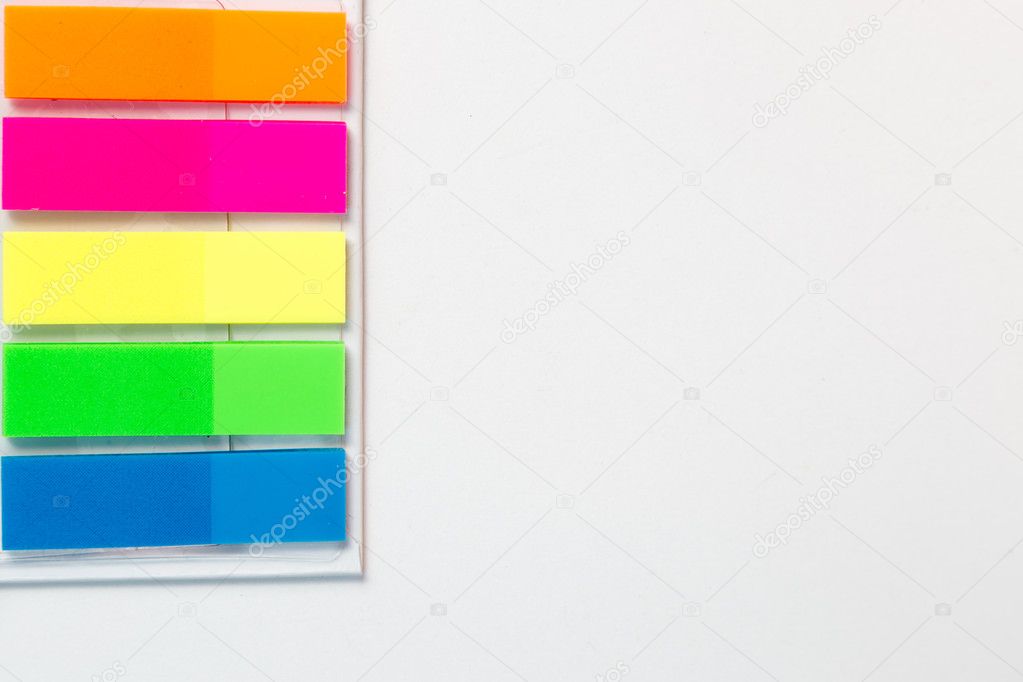 Self-adhesive colored strips