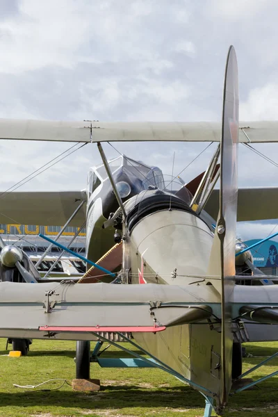 Vintage flygplan sett från rodret — Stockfoto