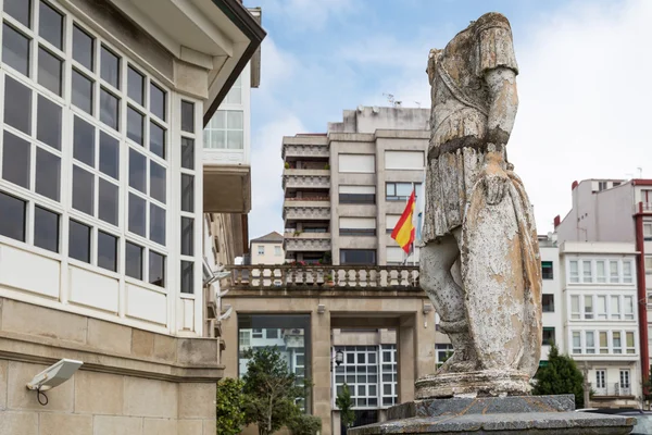 Статуя повз місті Ferrol Галичини, Іспанія — стокове фото
