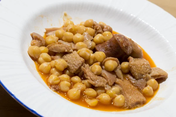 Tripe with chickpeas — Stock Photo, Image