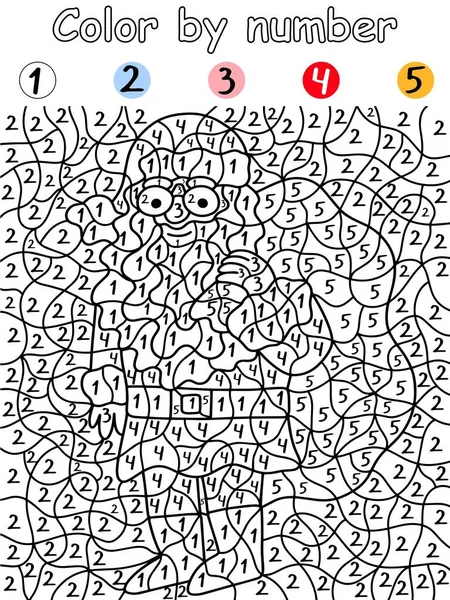 Noel Baba rengi. Stok vektör illüstrasyonundan. Hediye çantası bulmacalı komik çizgi roman Noel Baba. Boyama ve eğlence için basılabilir aktivite kitabı sayfası. Eğitimsel basit görsel kış oyunu 