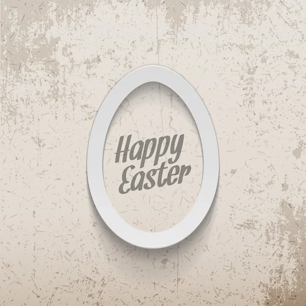 Papel realista de Pascua Egg Banner — Vector de stock