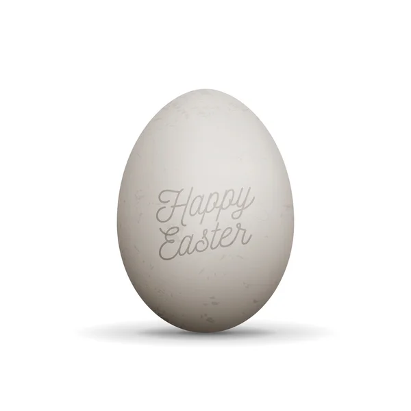 Feliz Páscoa ovo realista com sombras — Vetor de Stock