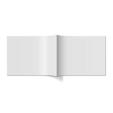 Dergi kapağı gerçekçi boş şablon