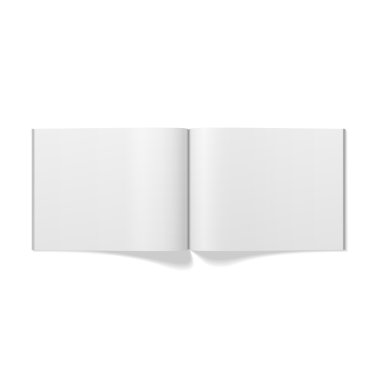 Dergi sayfaları gerçekçi boş şablon