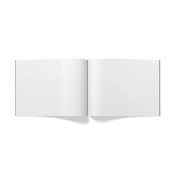 Magazine Pages realistic blank Template — Stock Vector