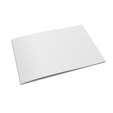 Boş kapalı dergi gerçekçi şablon