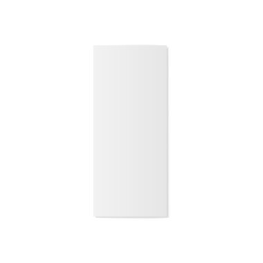 Boş katlanmış gerçekçi broşür Mockup