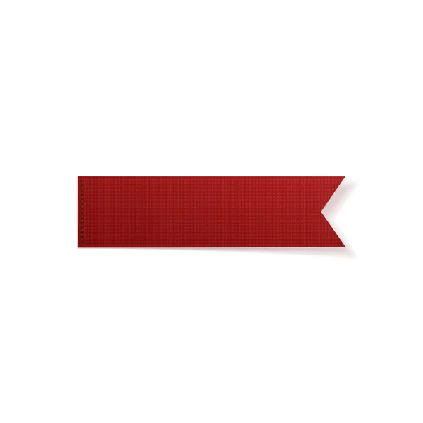 Rött papper band för din Design — Stock vektor