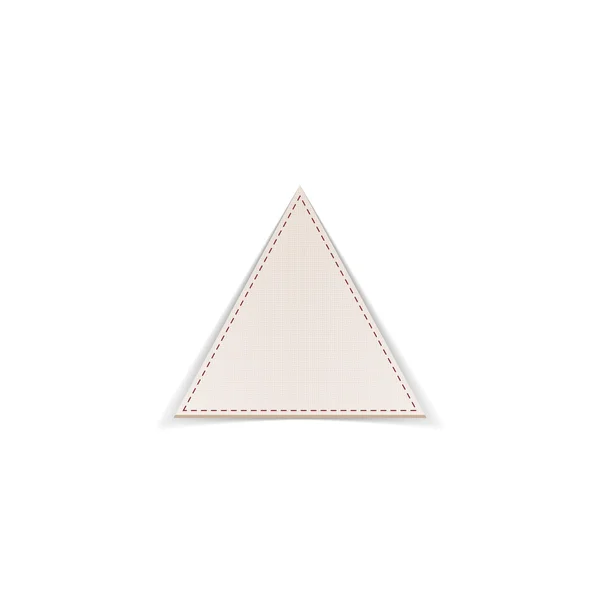 Transparent trójkąt z miejscem na Twój tekst — Wektor stockowy