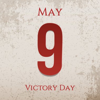 9 Mayıs Zafer Bayramı gerçekçi şenlikli etiket