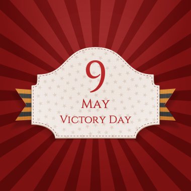 Zafer günü beyaz etiket st. George ile şerit