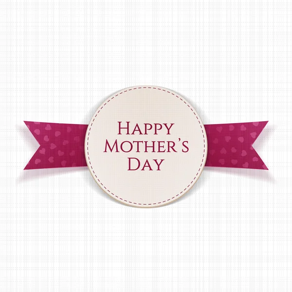 Happy Mothers Day Texte sur la carte de vœux — Image vectorielle