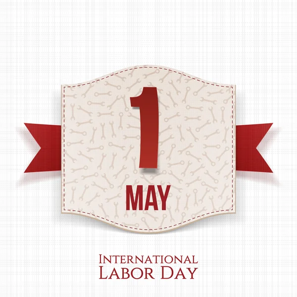 May 1st. International Labor Day paper Banner — Stock Vector