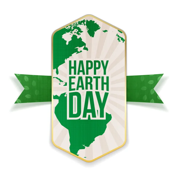 Happy Earth Day großes Banner — Stockvektor