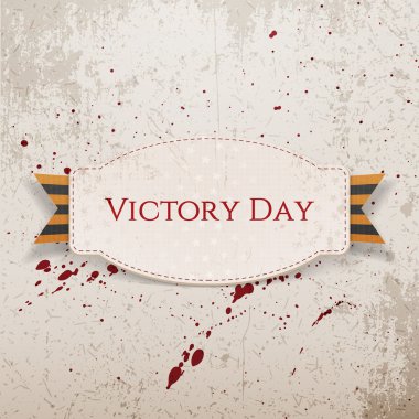 Zafer Bayramı. Kağıt beyaz etiket