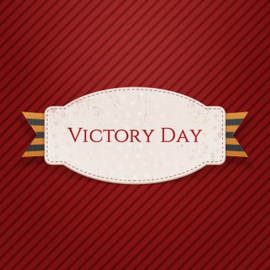 Zafer Bayramı. Gerçekçi kağıt afiş şablon