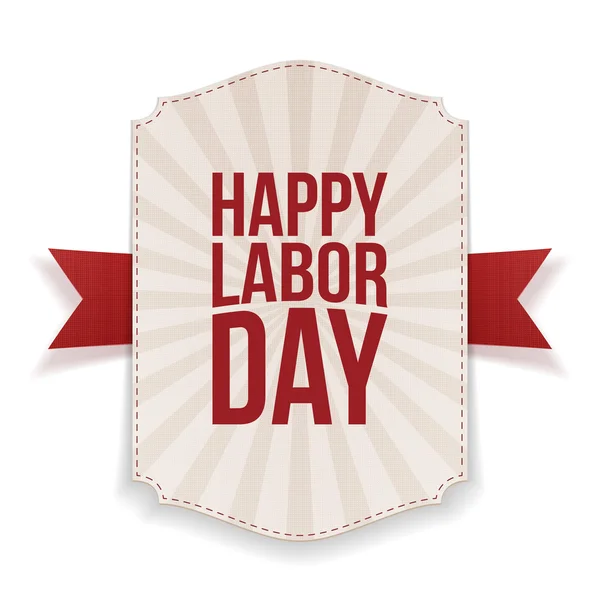 Happy Labor Day realistic Holiday Banner Template