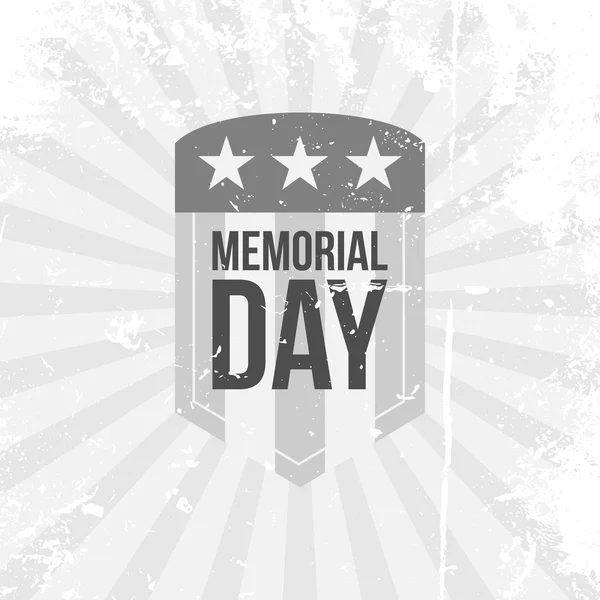 Memorial Day vector Label — Stock Vector