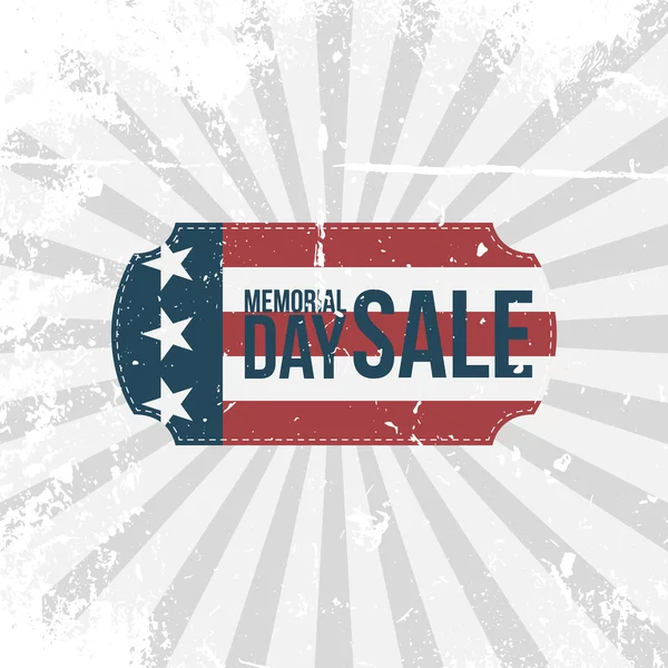 Memorial Day Venta vector de saludo Banner — Vector de stock