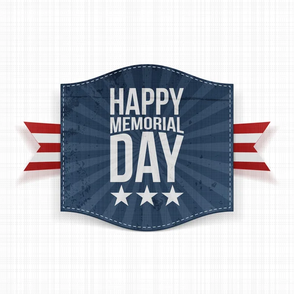 Happy Memorial Day greeting Banner with Text