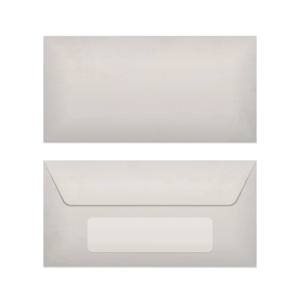 Envelope de papel realistas Mockup — Vetor de Stock