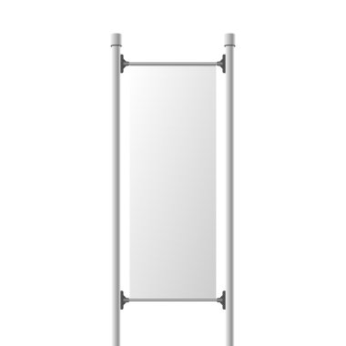 Şehir reklam bayrak boş şablon