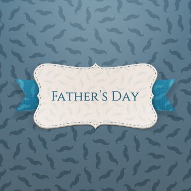 Babalar günü etiketle şerit ve metin