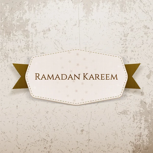 Ramadan Kareem groet Banner met tekst — Stockvector