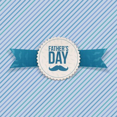 Babalar günü Festival afiş şerit ve metin ile