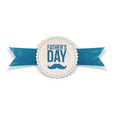 Babalar günü kağıt şerit ve metin ile Banner