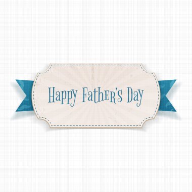 Mutlu Babalar günü ile şerit tebrik kartı