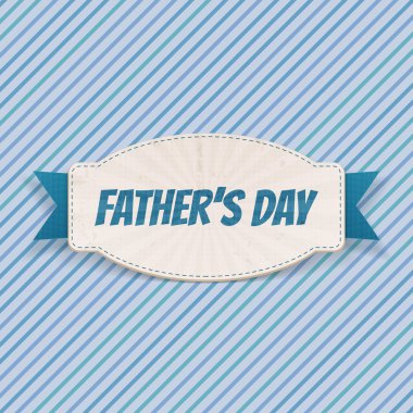 Babalar Günü tebrik şerit ve metin ile rozet