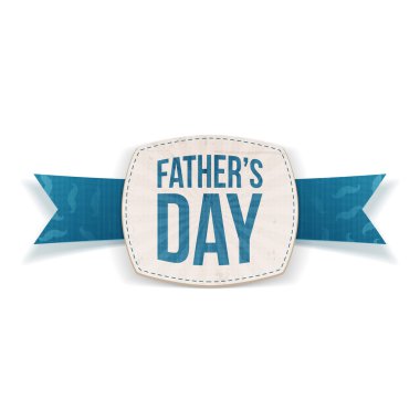 Babalar günü Festival amblemi ile şerit tebrik