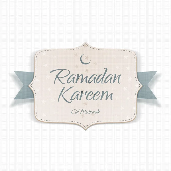 Ramadán Kareem Eid Mubarak slavnostní karta — Stockový vektor