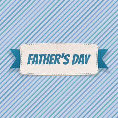 Şerit tebrik ile Babalar günü kağıt afiş