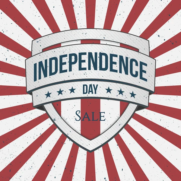 Den nezávislosti prodej dovolená štít — Stockový vektor