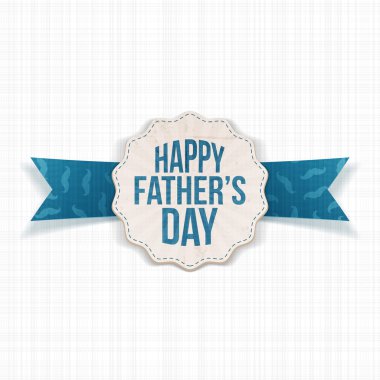Mutlu Babalar günü Tekstil şerit etiketle