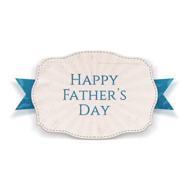 Mutlu Babalar günü gerçekçi afiş ile mavi türü