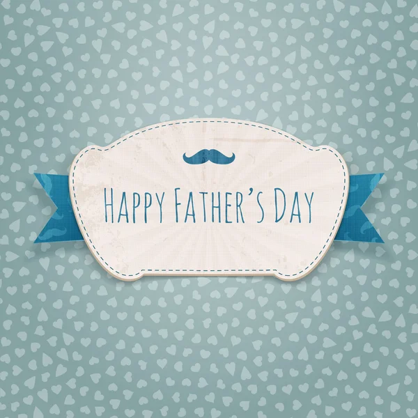 Fathers Day paper blue and white Holiday Label