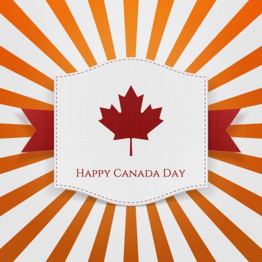 Mutlu Kanada günü arka plan çizgili