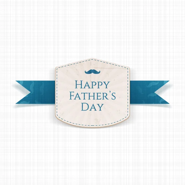 Современный графический лейбл Happy Fathers Day — стоковый вектор