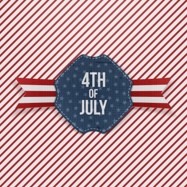 Bağımsızlık günü 4 Temmuz gerçekçi amblemi