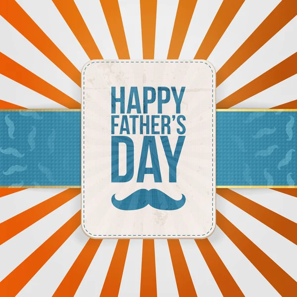 Happy Fathers Day fond rayé — Image vectorielle