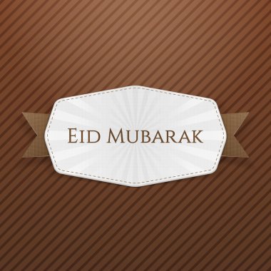 Eid Mubarak amblemi ile şerit