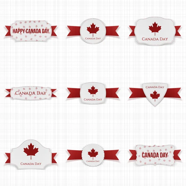 Kanada günü vatansever etiketleri ayarlama